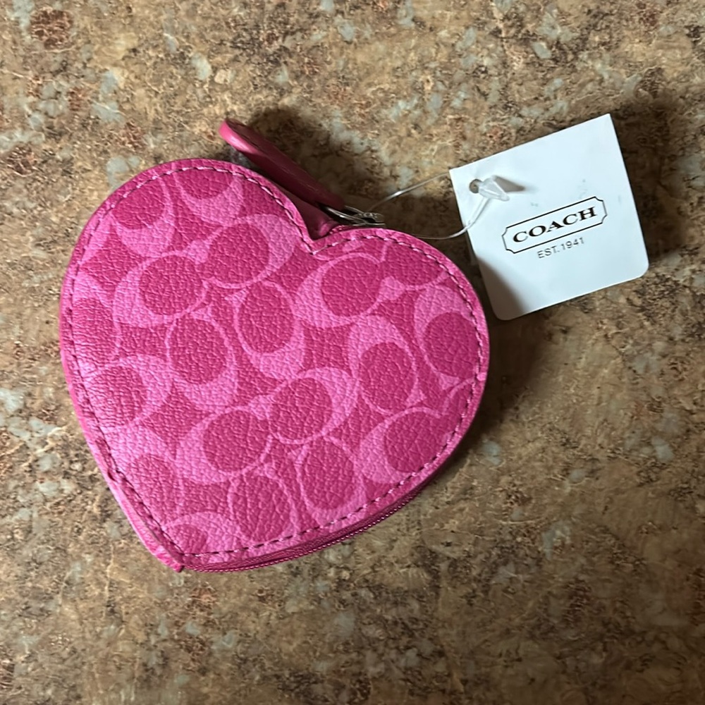 NWT Coach coin purse.